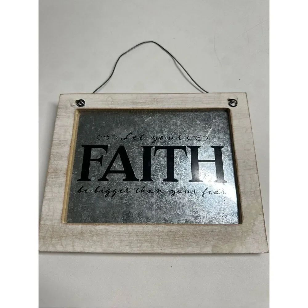 Words Of Wisdom Faith Primitives by Kathy Wool Art Decor 6” X 7,5”